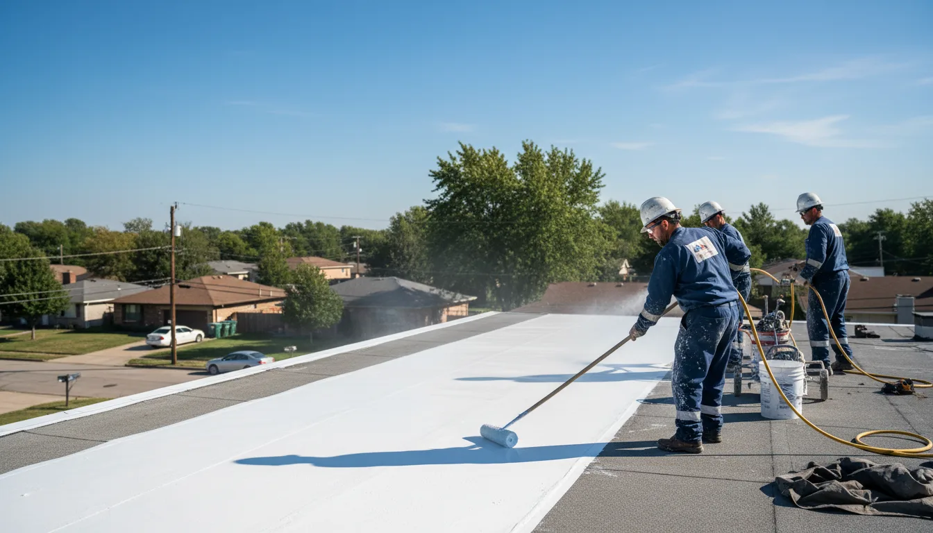 Commercial roof coating in Rogers, NM near me